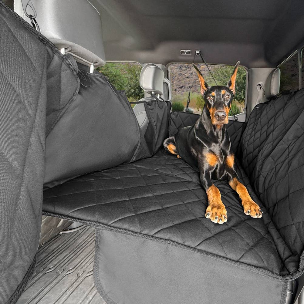 4Knines Hard Bottom Extender Car Seat Cover for Dogs - Regular
