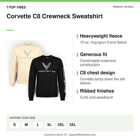 Corvette C8 Crewneck Sweatshirt
