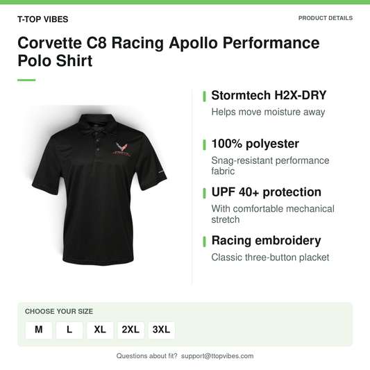 Corvette C8 Racing Performance Polo Shirt