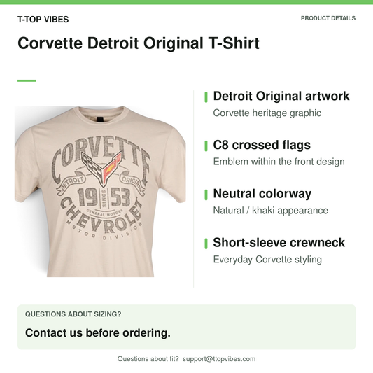 Corvette Detroit Original T-Shirt