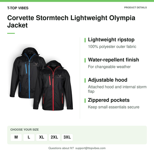 Corvette Stormtech Lightweight Olympia Jacket