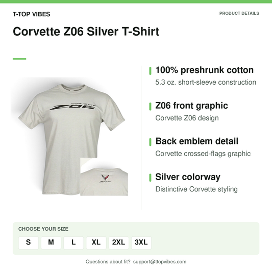Corvette Z06 Silver T-Shirt