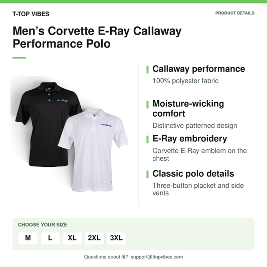 Men’s Corvette E-Ray Callaway Performance Polo