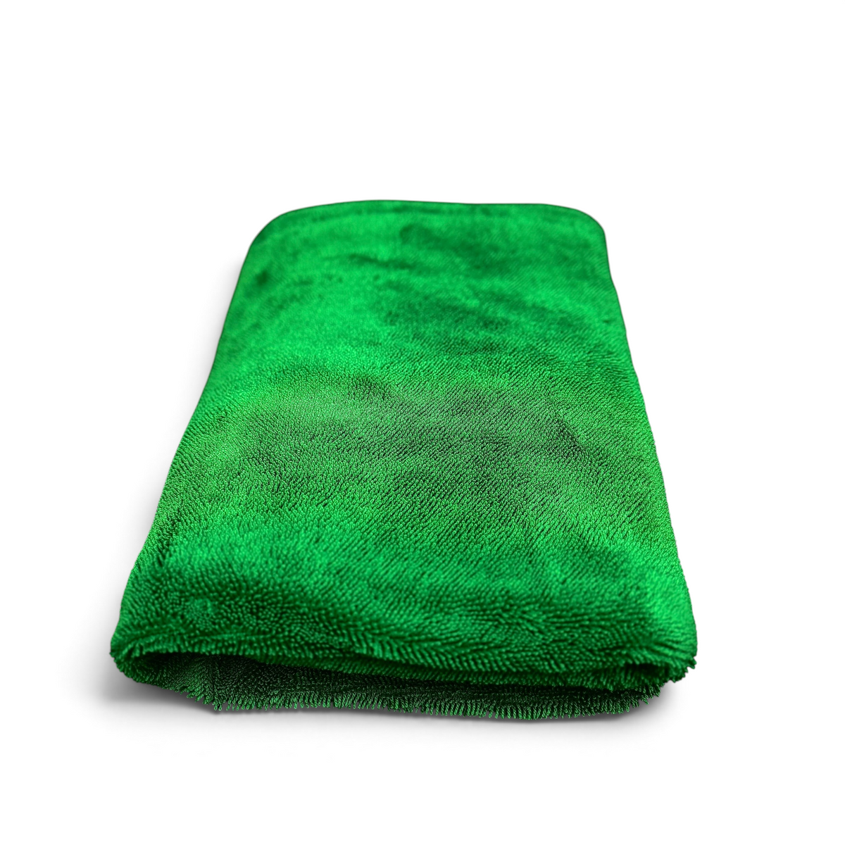 T-Top Vibes emerald green 1200 GSM twisted-loop microfiber drying towel for scratch-free car detailing