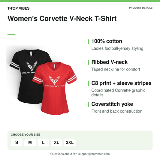 Women’s Corvette V-Neck T-Shirt