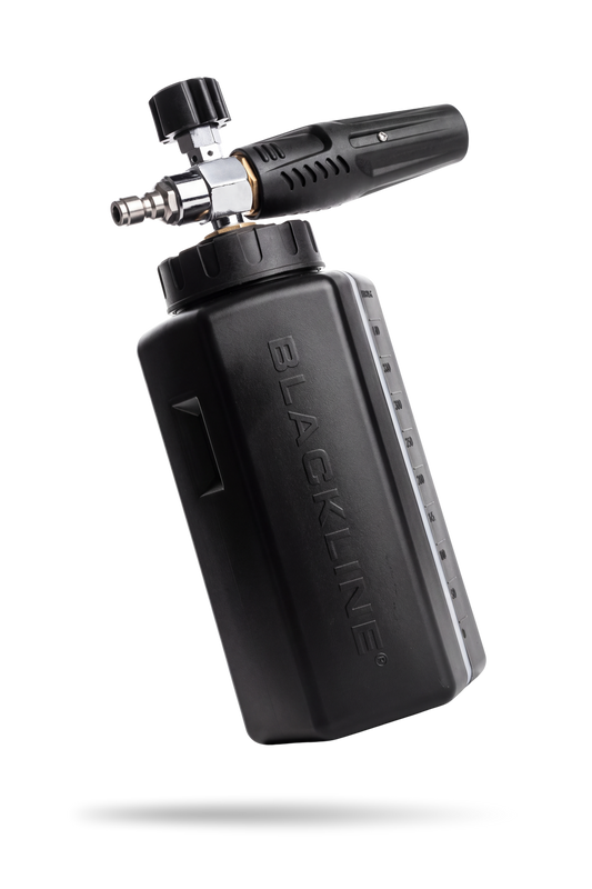 BLACKLINE Ultra Series foam cannon featured in a car detailing tools buying guide