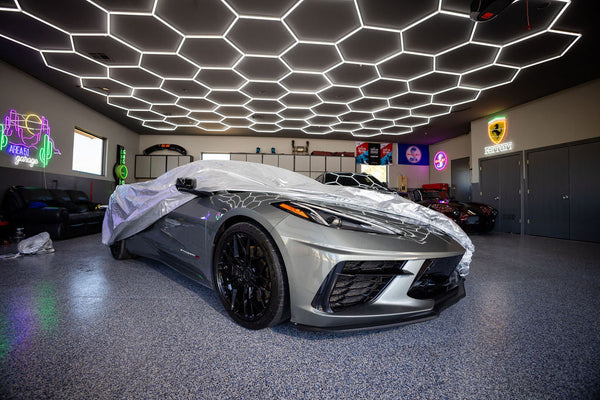 Officially licensed Corvette Car Cover providing premium indoor and outdoor protection for C5, C6, C7 and C8 Corvettes