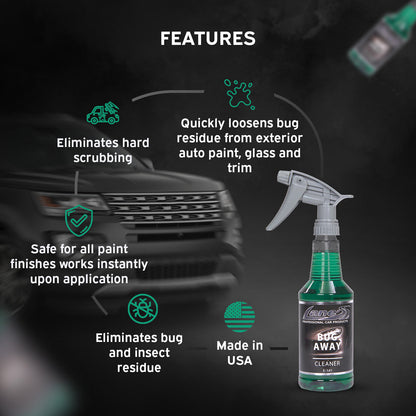 Bug Away Cleaner Safe for Paint & Clear Coats