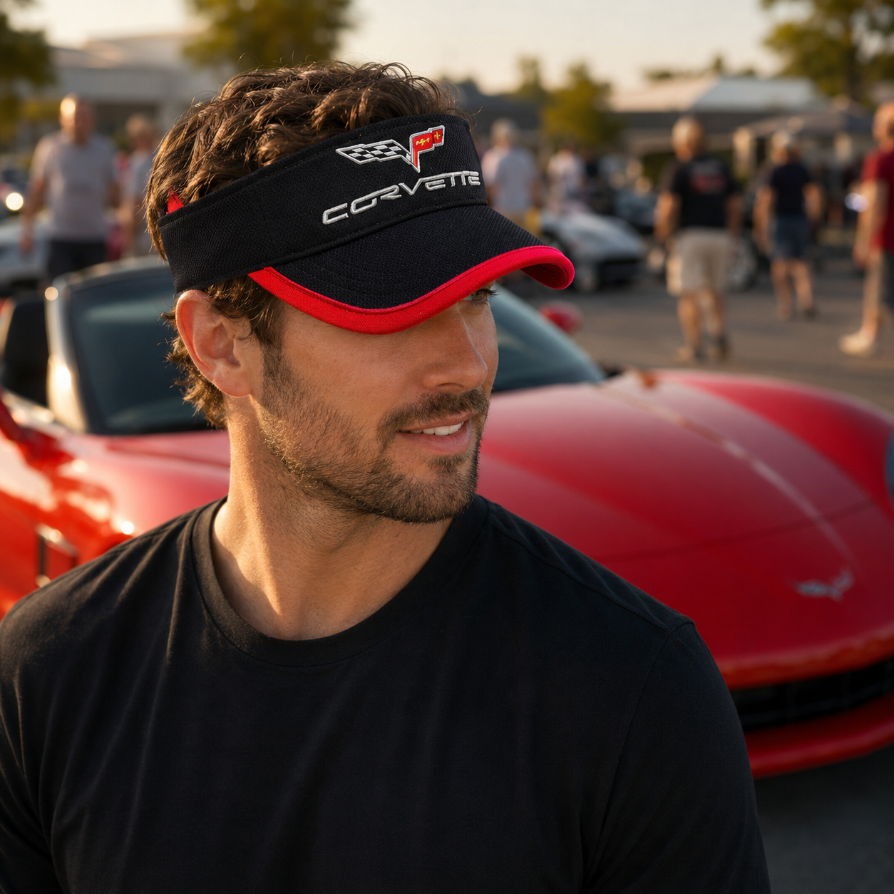 Corvette C6 Piqué Mesh Embroidered Visor