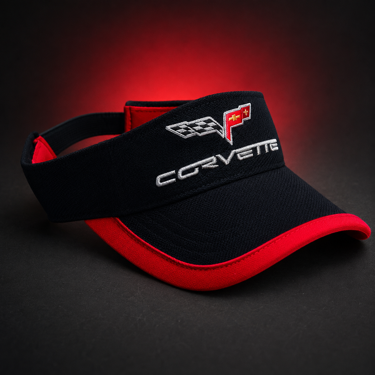 Corvette C6 Piqué Mesh Embroidered Visor