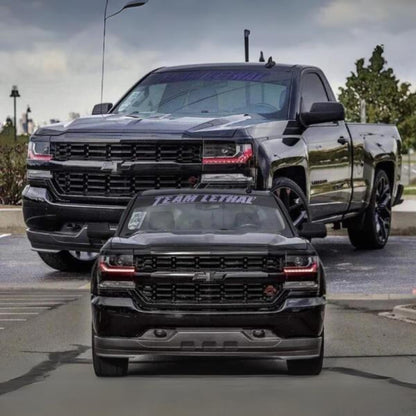 Chevrolet Silverado Multicolor Flow Series DRL Boards (2016-2018)