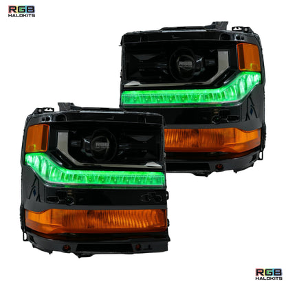 Chevrolet Silverado Multicolor Flow Series DRL Boards (2016-2018)