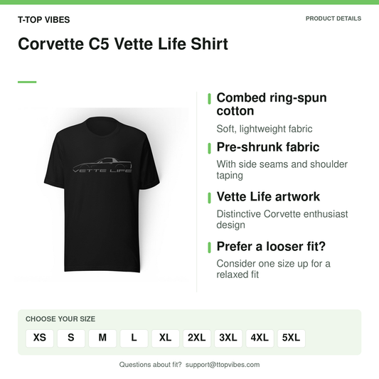 Corvette C5 Vette Life Shirt