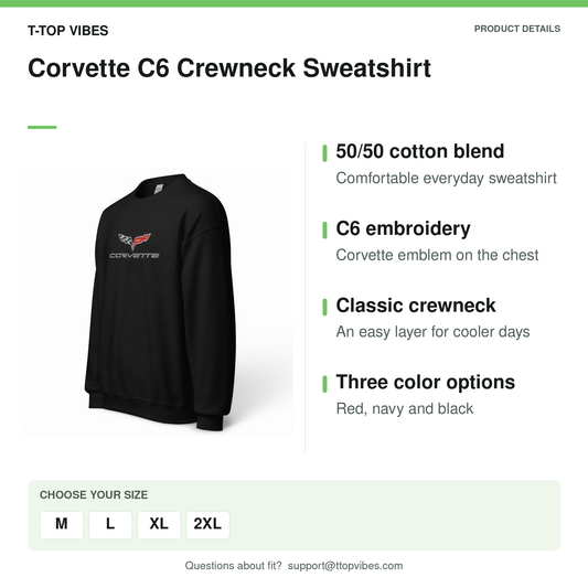 Corvette C6 Crewneck Sweatshirt