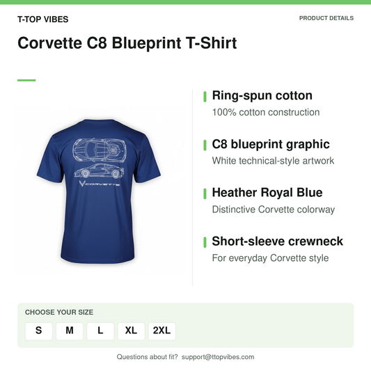 Corvette C8 Blueprint T-Shirt