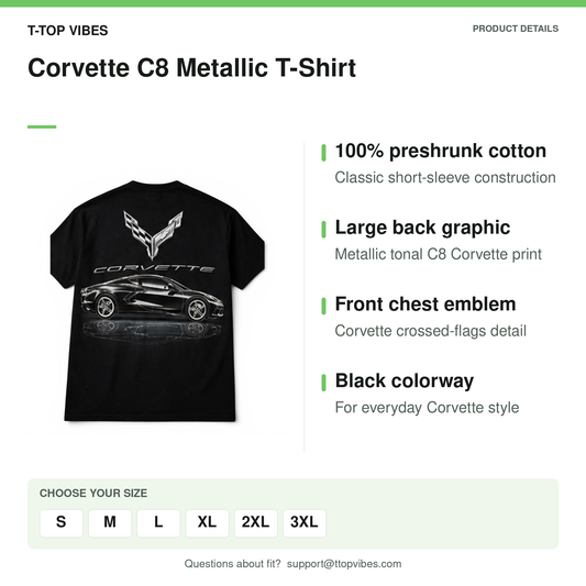Corvette C8 Metallic T-Shirt