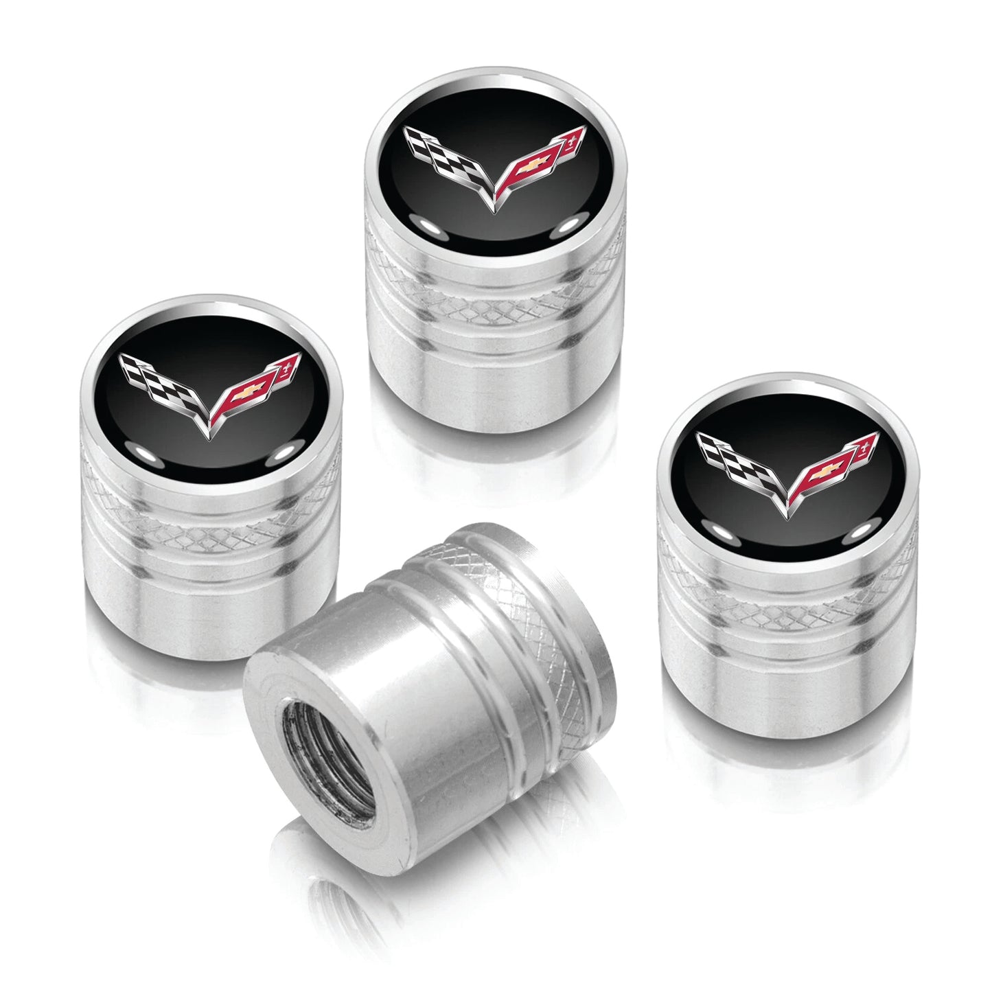 Corvette C7 Billet Aluminum Valve Stem Caps – Set of 4