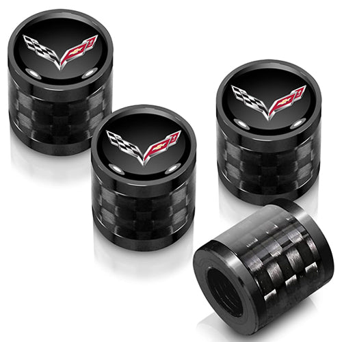 Corvette C7 Carbon Fiber Valve Stem Caps – Set of 4