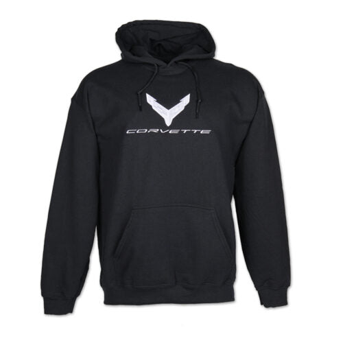 Corvette C8 Silver Badge Pullover Hoodie