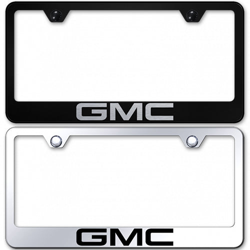 GMC Stainless License Plate Frame