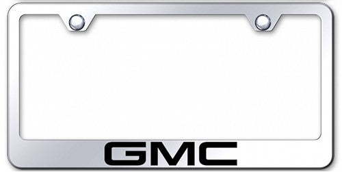 GMC Stainless License Plate Frame