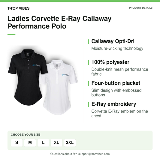 Ladies Corvette E-Ray Callaway Performance Polo