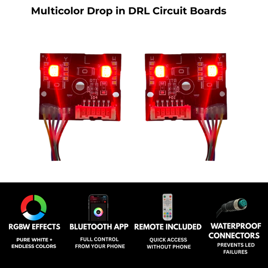 Mercedes Benz C-Class RGBW Multicolor DRL Boards (2015-2023)