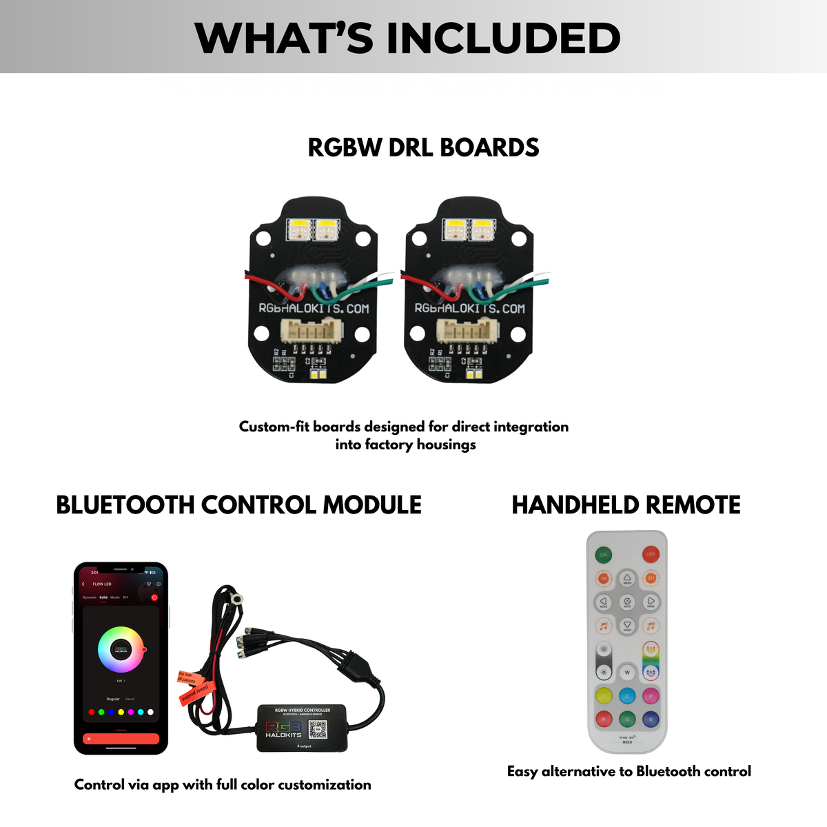 Mercedes Benz C-Class RGBW Multicolor DRL Boards (2015-2023)