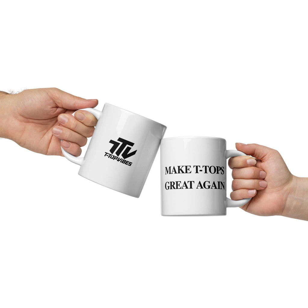White glossy mug