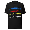 Corvette C8 Shirt | Corvette Silhouette Outline Tee | Chevy Corvette Stingray Z06 Graphic T-Shirt | Car Guy Gift Corvette Enthusiast Apparel