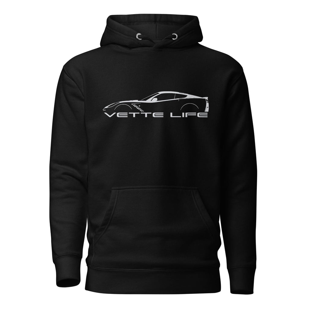 C7 Corvette Hoodie | Corvette Z06 Stingray Sweatshirt | Chevy Vette Pullover | Car Guy Gift, Corvette Enthusiast Apparel, Car Lovers Gift