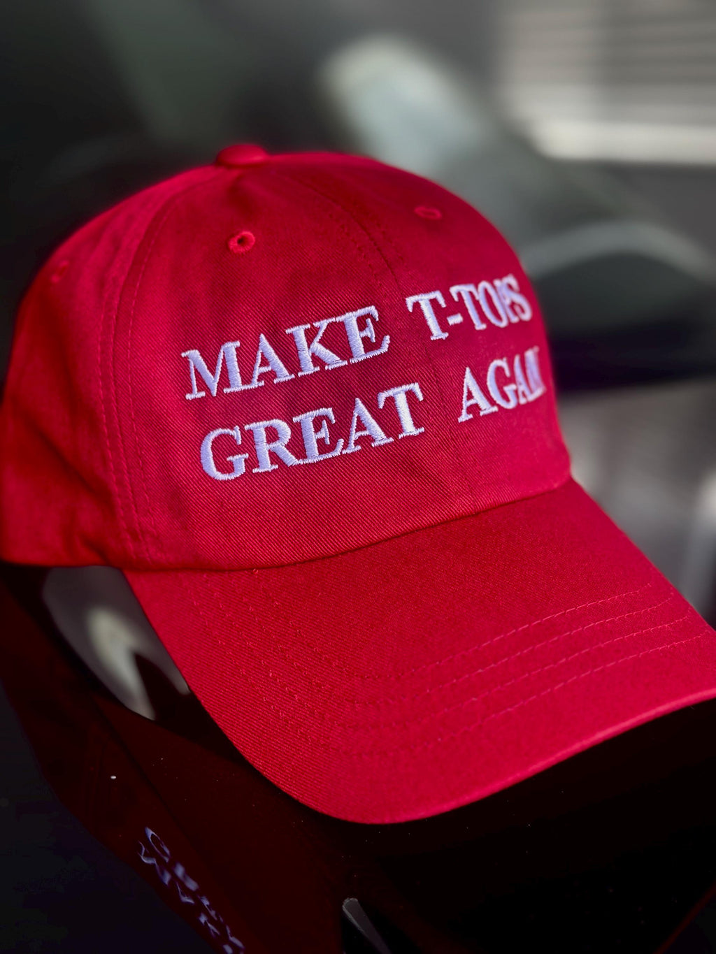 Embroidered T-Tops Car Culture Dad Hat