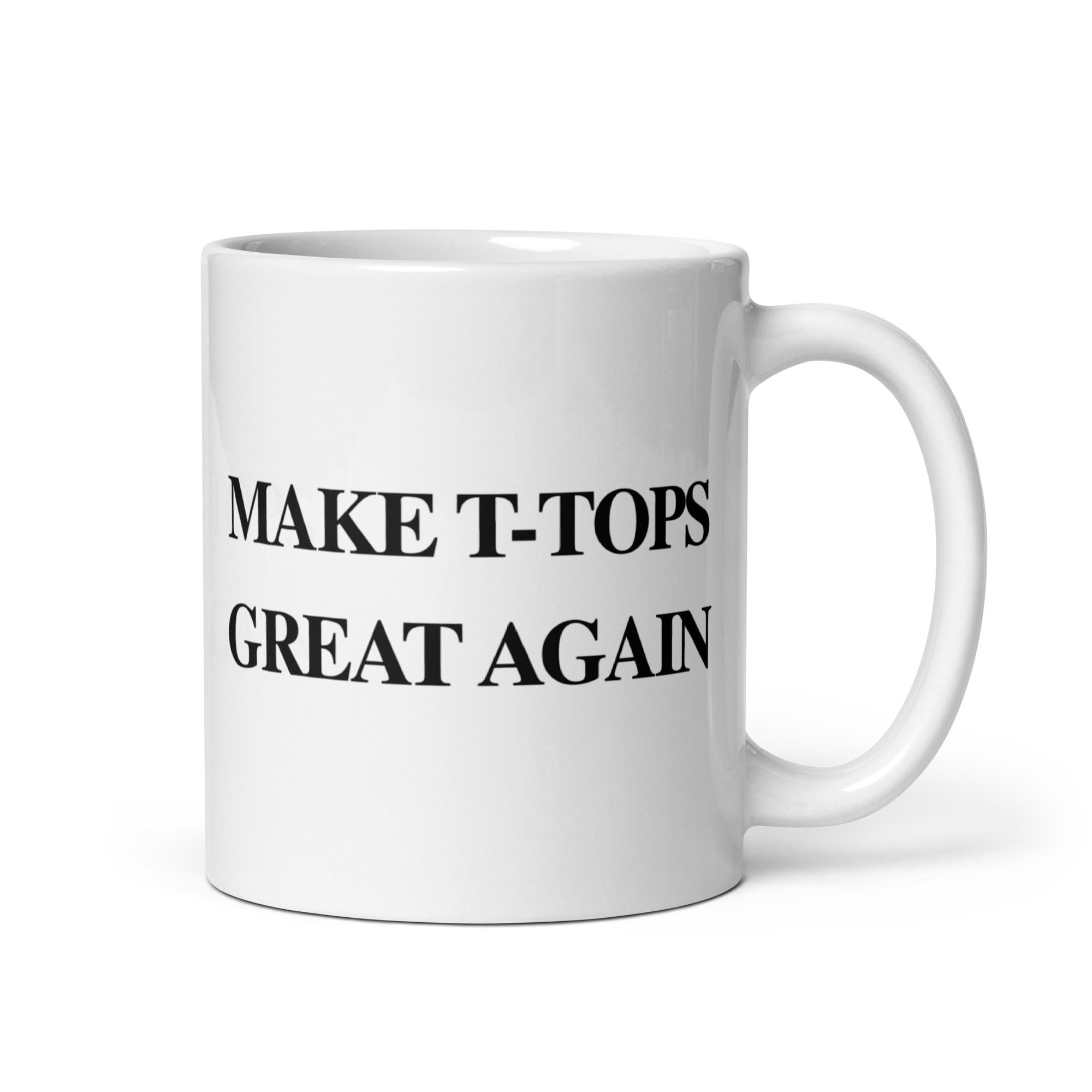 White glossy mug