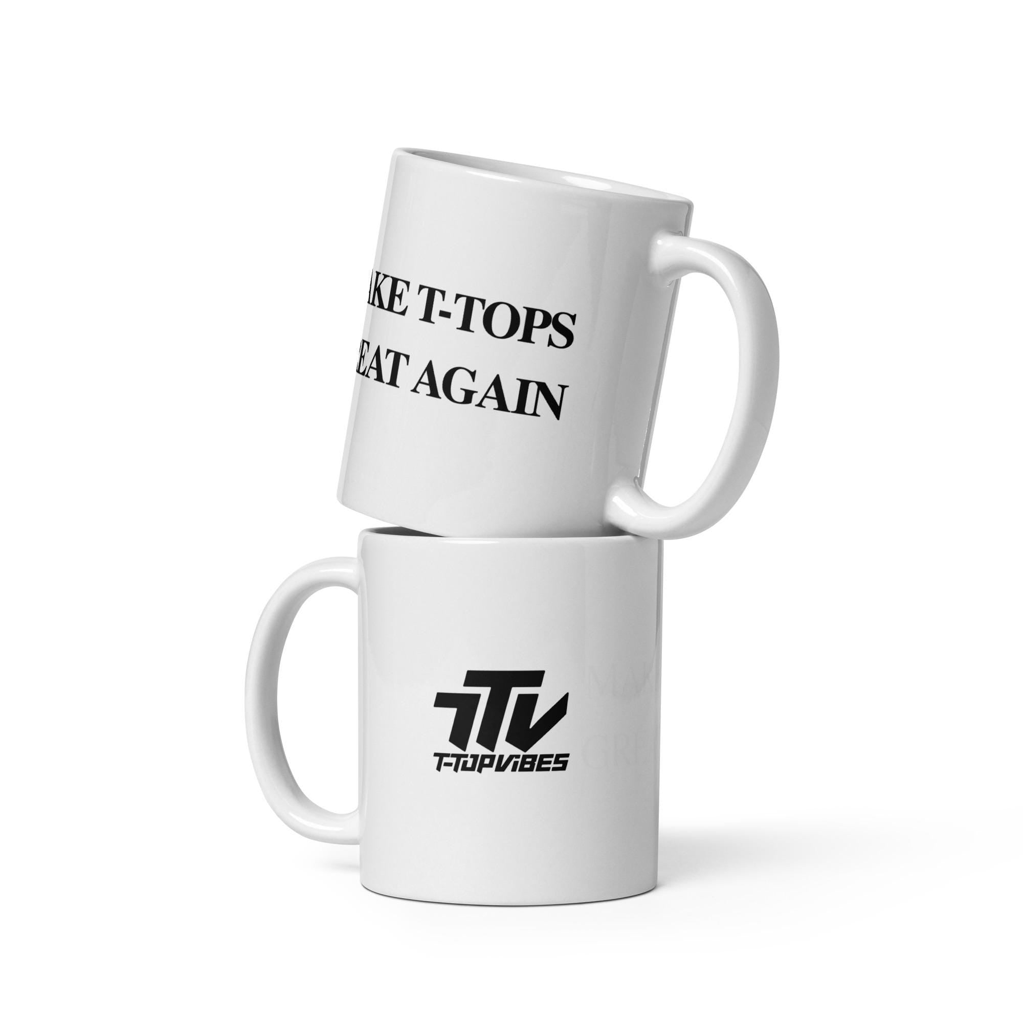 White glossy mug