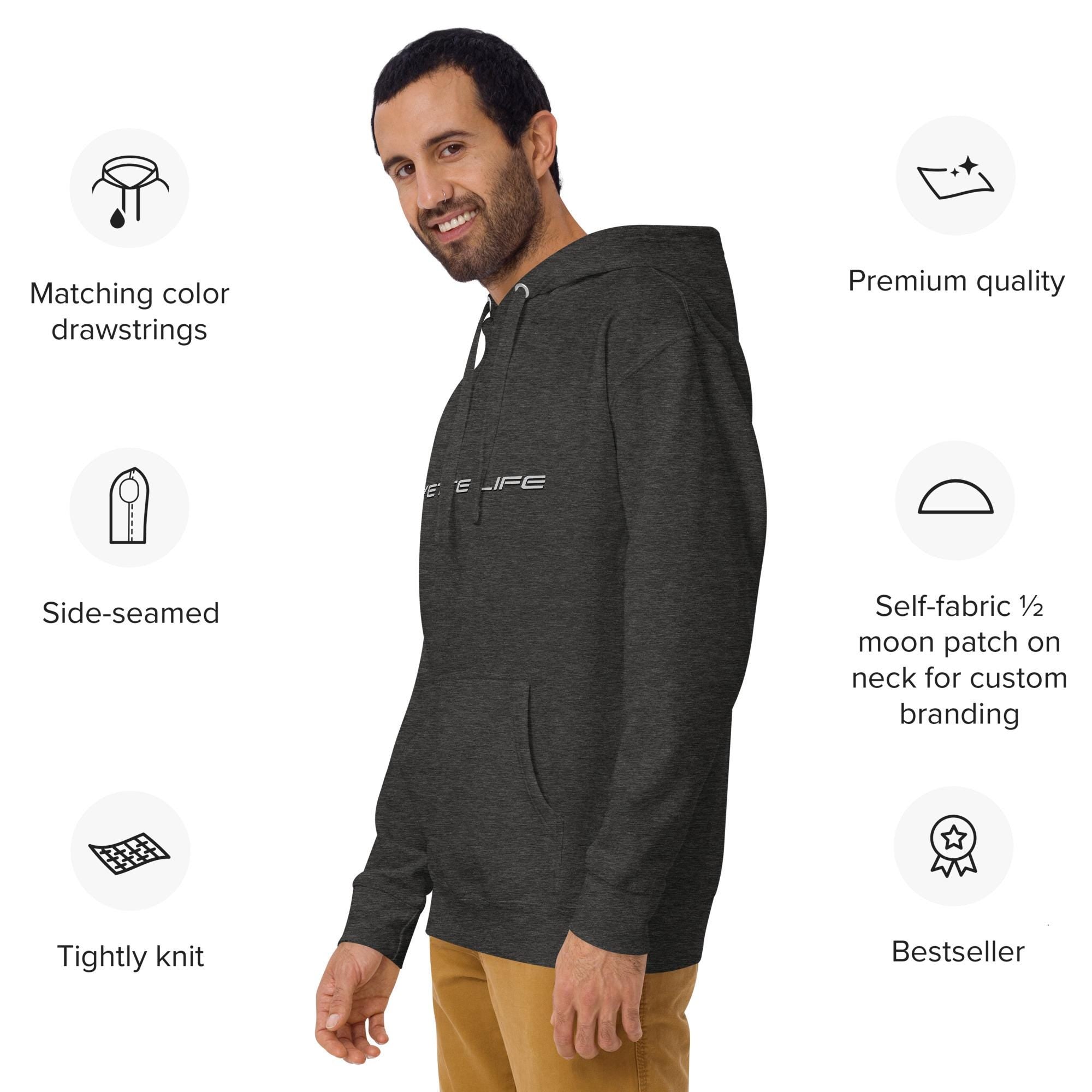 Corvette Hoodie | Z06 Corvette Sweatshirt | Car Guy Gift, Chevy Corvette Apparel, Racing Hoodie, Gift for Him