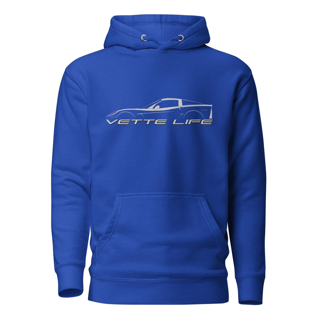 Corvette C6 Hoodie | C6 Z06 Corvette Sweatshirt | Car Guy Gift, Chevy Corvette Apparel, Racing Hoodie, Gift for Him