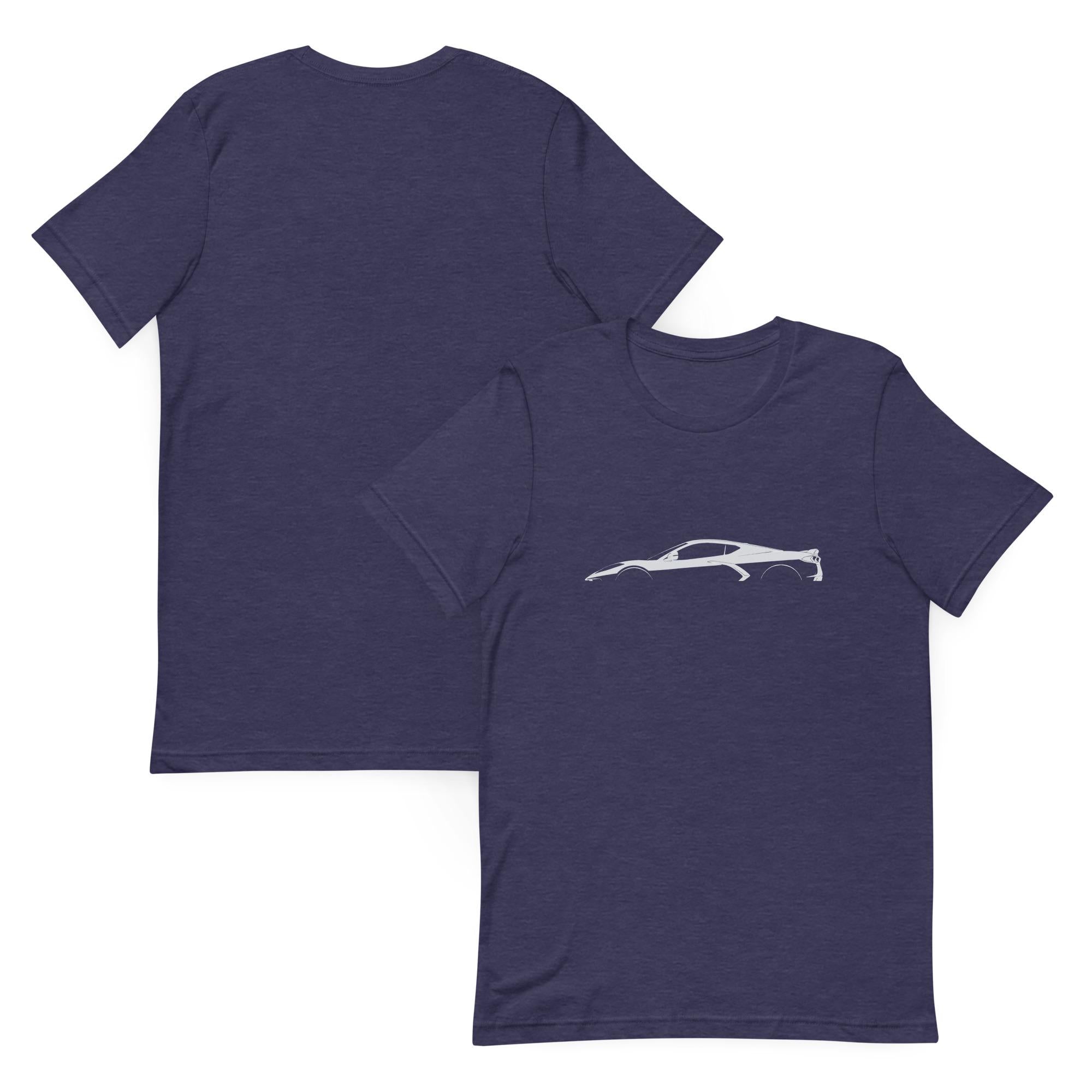 Corvette C8 Shirt | Corvette Silhouette Outline Tee | Chevy Corvette Stingray Z06 Graphic Shirt | Car Guy Gift Corvette Enthusiast Apparel