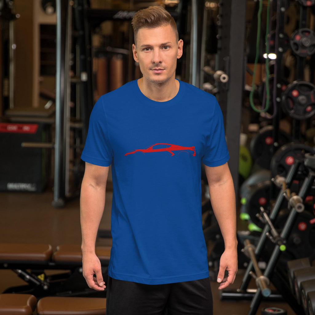 Corvette C8 T-Shirt | Corvette Silhouette Outline Tee | Chevy Corvette Stingray Z06 Graphic Shirt | Car Guy Gift Corvette Enthusiast Apparel