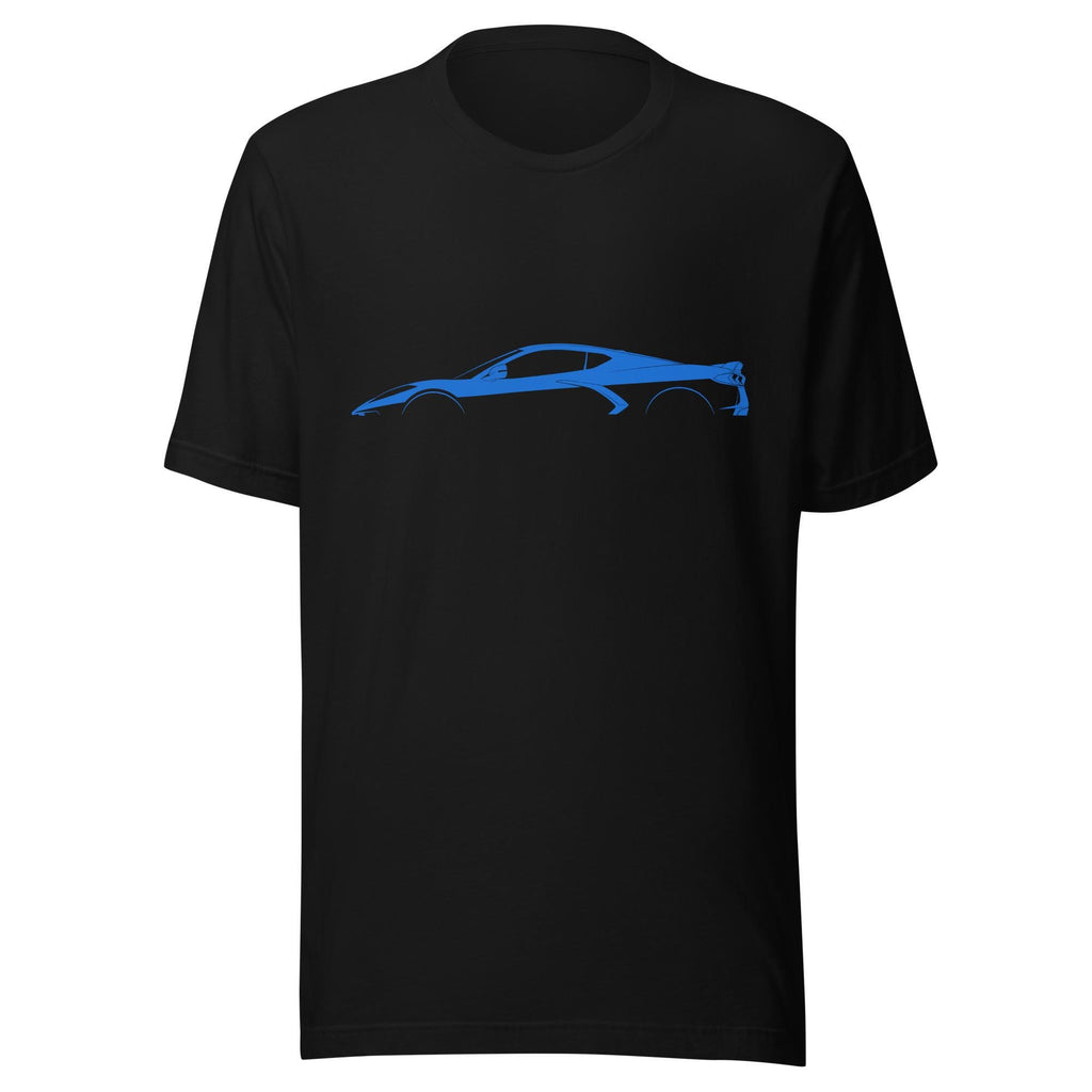 Corvette C8 Shirt | Corvette Silhouette Outline Tee | Chevy Corvette Stingray Z06 Graphic Shirt | Car Guy Gift Corvette Enthusiast Apparel