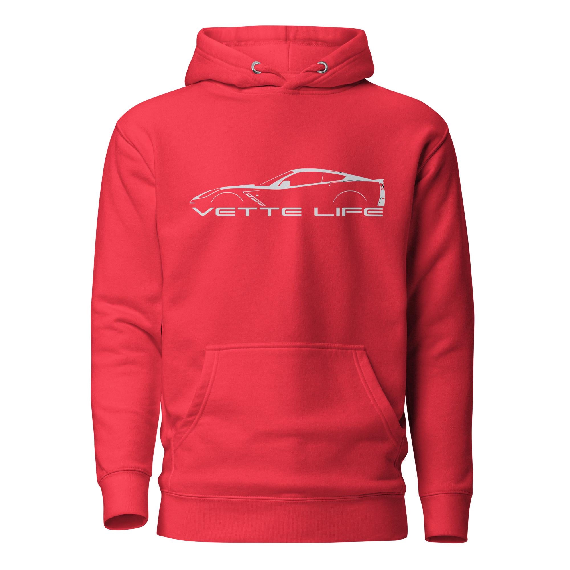 C7 Corvette Hoodie | Corvette Z06 Stingray Sweatshirt | Chevy Vette Pullover | Car Guy Gift, Corvette Enthusiast Apparel, Car Lovers Gift
