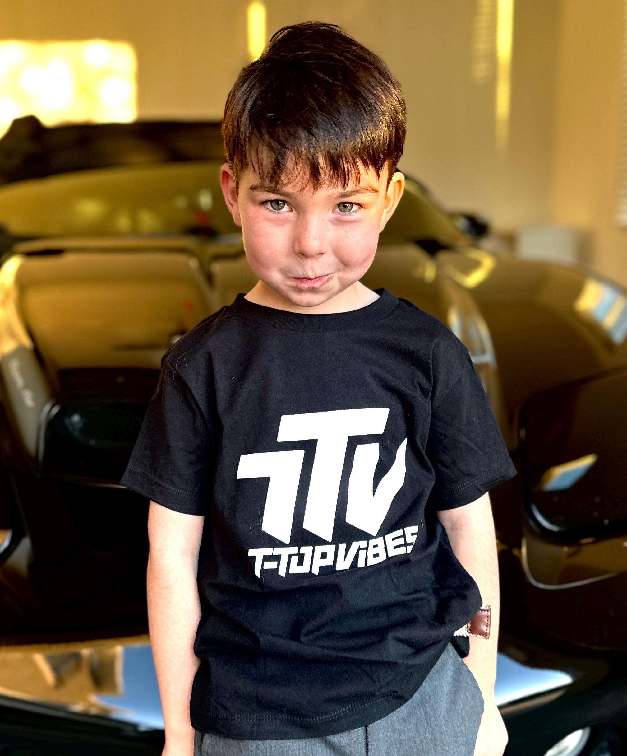 T-Top Vibes Kid's Car Shirt | Muscle Car Lover Gift