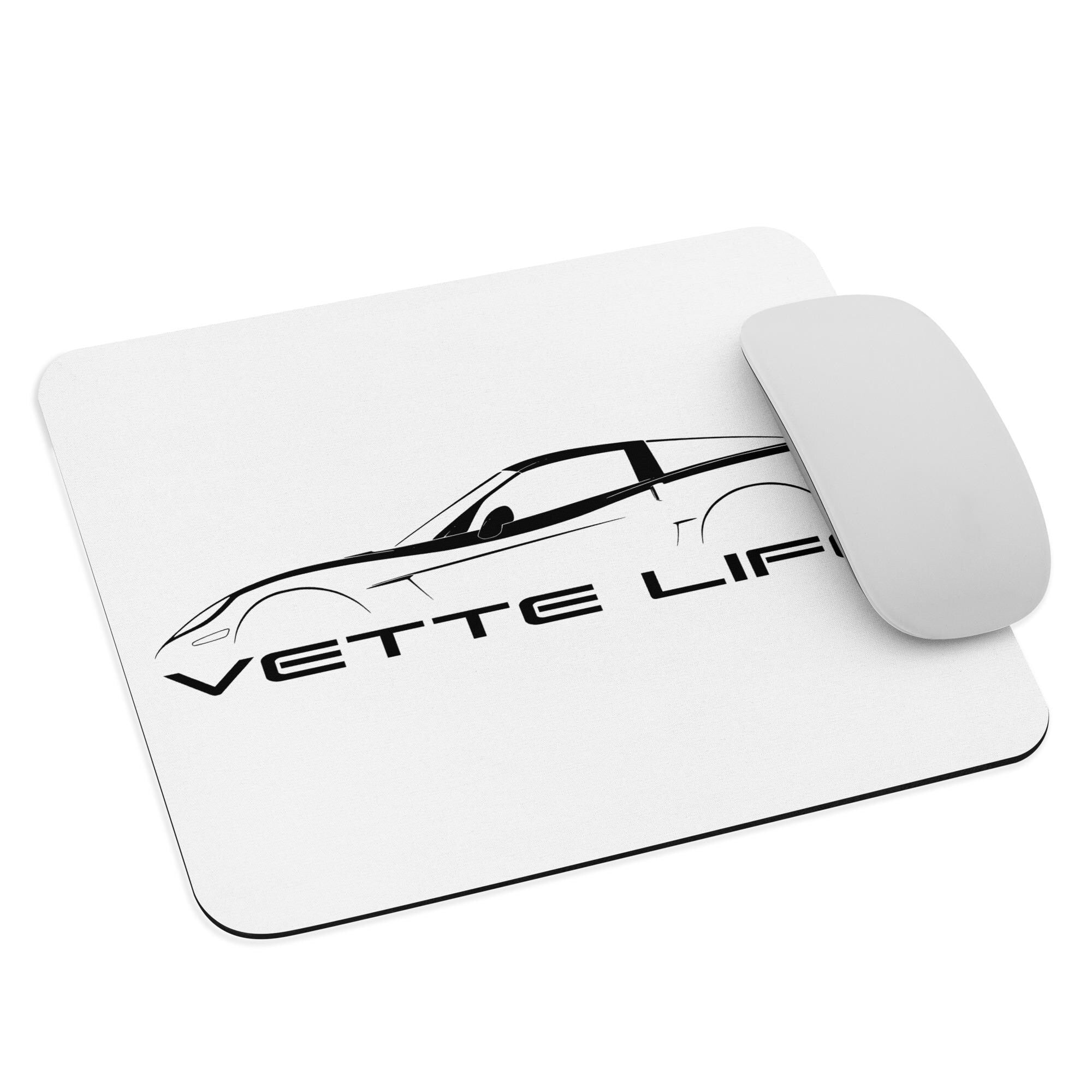 Corvette Mouse Pad | Chevy Corvette Desk Mat | Car Guy Gift, Corvette Lover Decor, Racing Mouse Pad