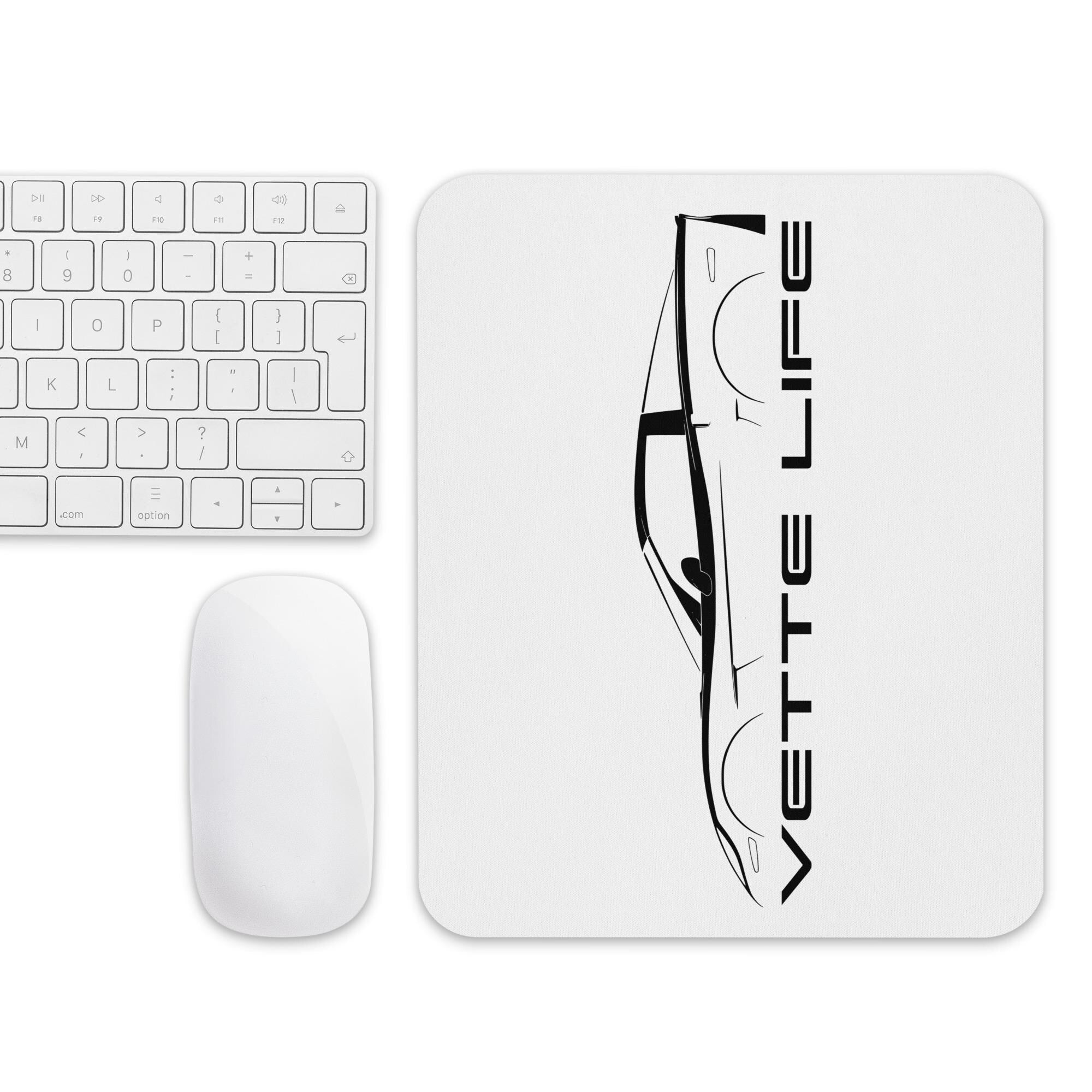 Corvette Mouse Pad | Chevy Corvette Desk Mat | Car Guy Gift, Corvette Lover Decor, Racing Mouse Pad
