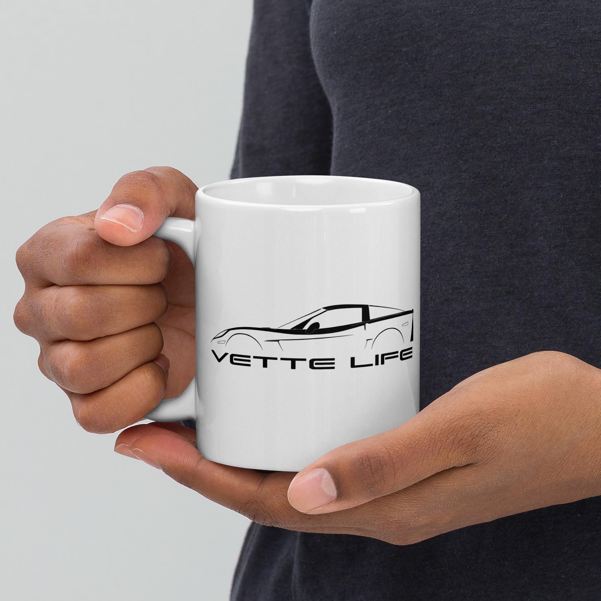 Corvette Coffee Mug | Chevy Corvette Gift | Car Guy Coffee Cup, Corvette Lover Gift, Racing Mug, Corvette Apparel