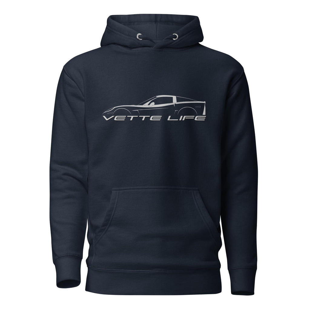 Corvette C6 Hoodie | C6 Z06 Corvette Sweatshirt | Car Guy Gift, Chevy Corvette Apparel, Racing Hoodie, Gift for Him