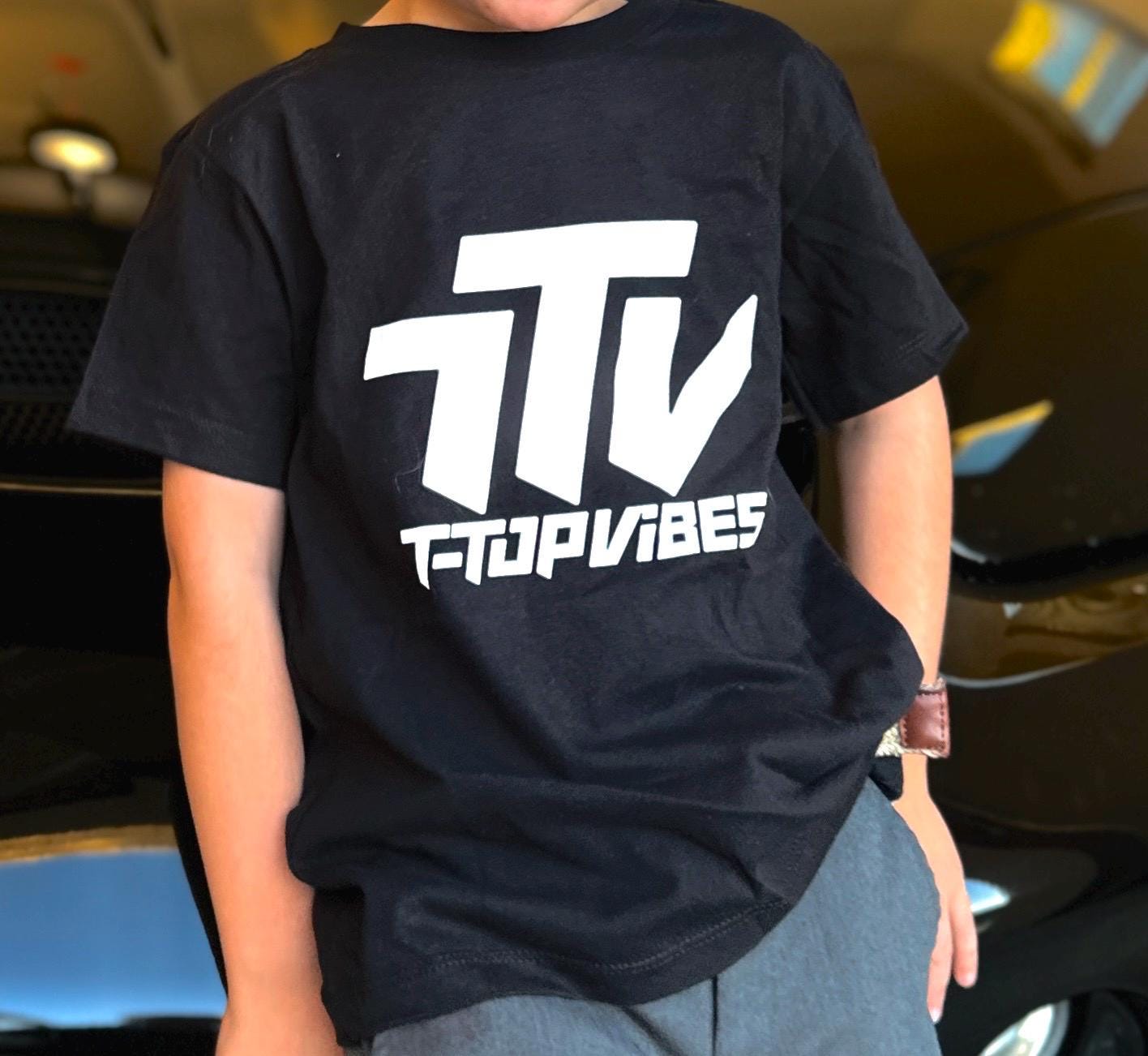 T-Top Vibes Kid's Car Shirt | Muscle Car Lover Gift