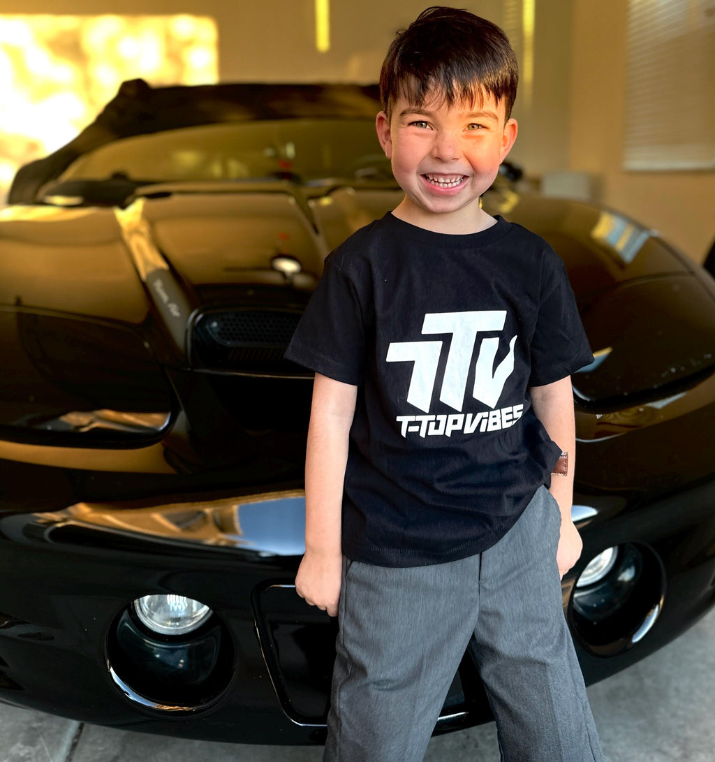 T-Top Vibes Kid's Car Shirt | Muscle Car Lover Gift