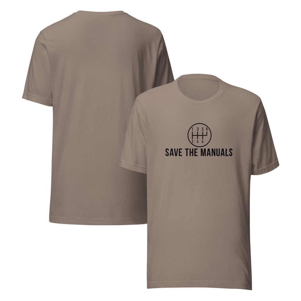 Save The Manuals Shirt | Funny Car Enthusiast Gift | Car Guy TShirt | Garage Shirt for Men