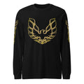 Pontiac Trans Am Long Sleeve Shirt with fire bird on sleeves | Car Guy Gift • Car Enthusiast Gift • Pontiac Firebird Shirt