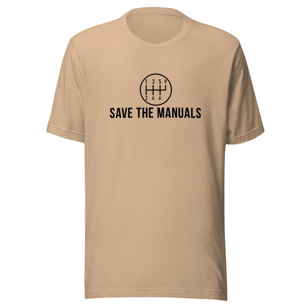 Save The Manuals Shirt | Funny Car Enthusiast Gift | Car Guy TShirt | Garage Shirt for Men